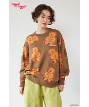 【UNISEX】(wiggle wiggle)パターンニットトップス