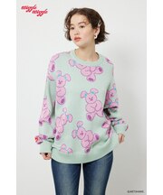 【UNISEX】(wiggle wiggle)パターンニットトップス