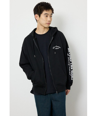 タイポグラフィーZIPパーカー