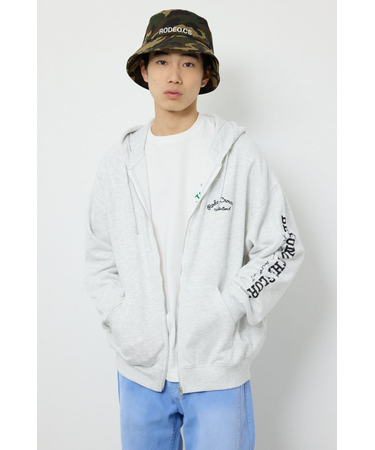 タイポグラフィーZIPパーカー