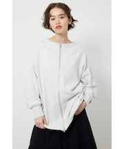 2WAYオフショルダージップトップス