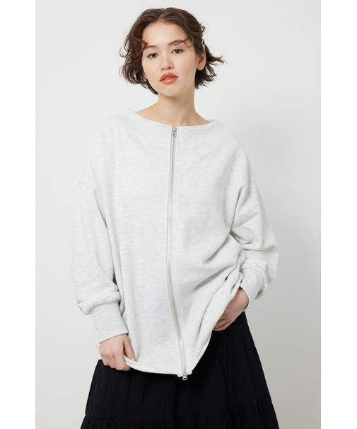 2WAYオフショルダージップトップス