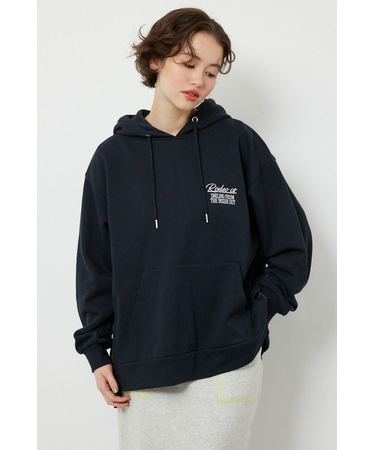 バックプリーツロゴパーカー