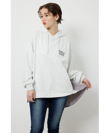 バックプリーツロゴパーカー