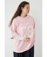 チュールレイヤードナンバートップス