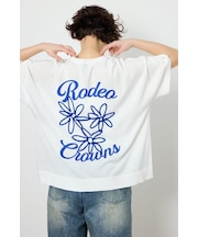 フラワーロゴニットトップス