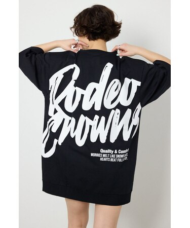 ペイントロゴハーフスリーブワンピース