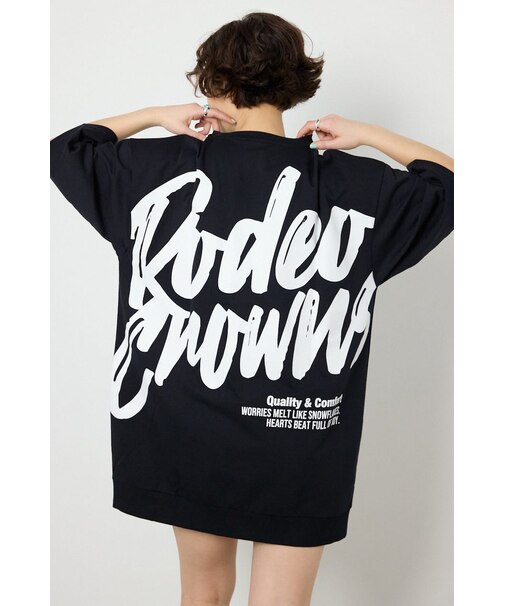 ペイントロゴハーフスリーブワンピース