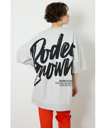 ペイントロゴハーフスリーブワンピース