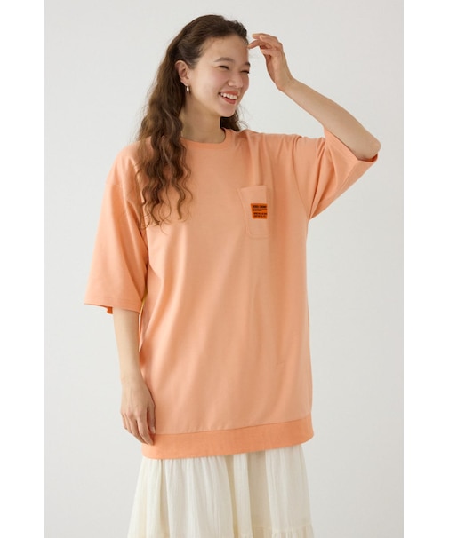 ペイントロゴハーフスリーブワンピース