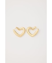 ハートフープピアス