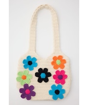 フラワーニットバッグ