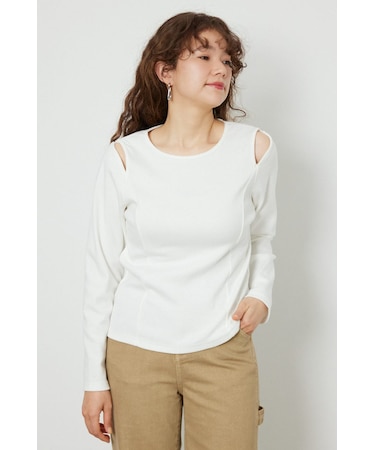 オープンショルダー2WAYトップス