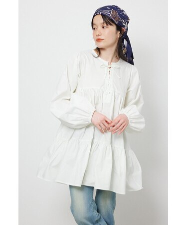 レースアップ2WAYチュニックワンピース