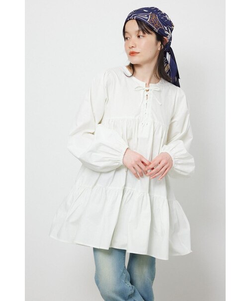 レースアップ2WAYチュニックワンピース