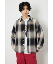 スカシオンブレーチェックシャツ