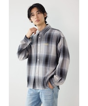 スカシオンブレーチェックシャツ