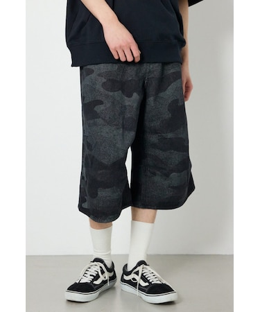 カモフラデニムバミューダパンツ