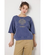 切替カレッジ半袖スウェット