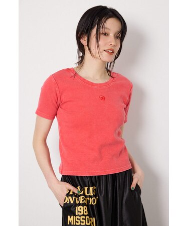 ピグメント2wayリブTシャツ