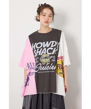 カスタムオープンショルダーTシャツ