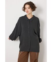 ＜WEB先行アイテム＞レーヨンクレープ2WAYシャツ