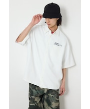 Overlapアップリケシャツ