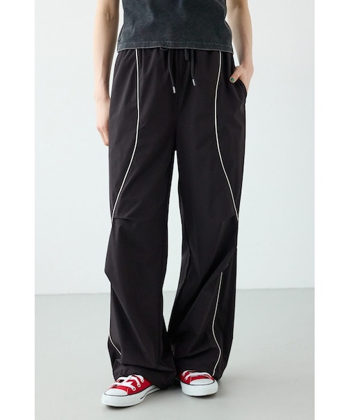 【UNISEX】W/Rパイピングパラシュートパンツ