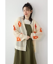 2WAYフラワーニットトップス