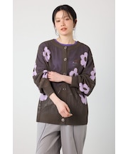 2WAYフラワーニットトップス