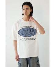 エンボスデニムロゴTシャツ