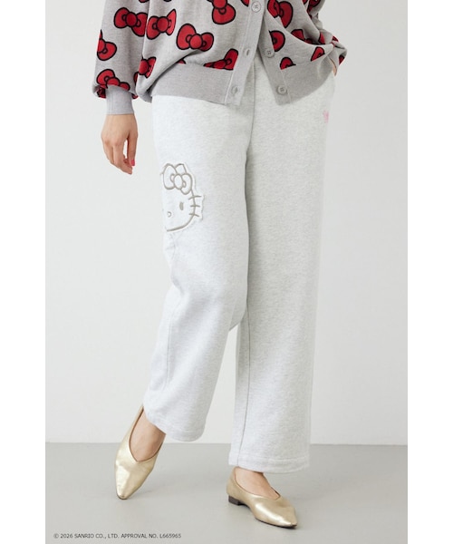 HELLO KITTY) アップリケスウェットパンツ｜ロデオクラウンズ／ロデオ