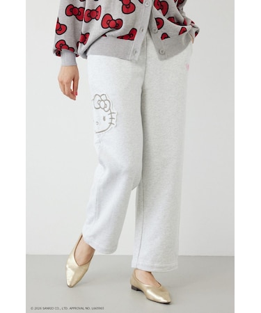 (HELLO KITTY) アップリケスウェットパンツ