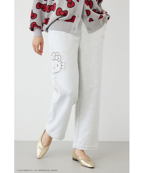 (HELLO KITTY) アップリケスウェットパンツ