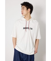 &ロゴフードTシャツ