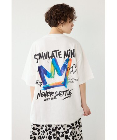 【UNISEX】レインボーインクプリントTシャツ