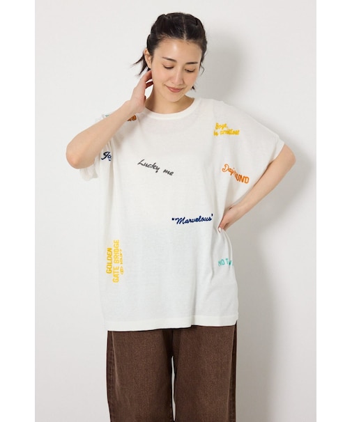 G.V embroideryニットトップス