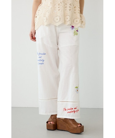 INDIA EMBROIDERYパンツ