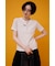 フェイクレイヤードヘンリーTシャツ