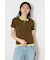 フェイクレイヤードヘンリーTシャツ