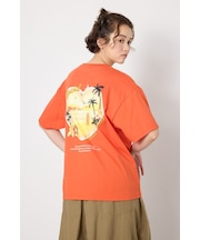 ビーチ柄Tシャツ