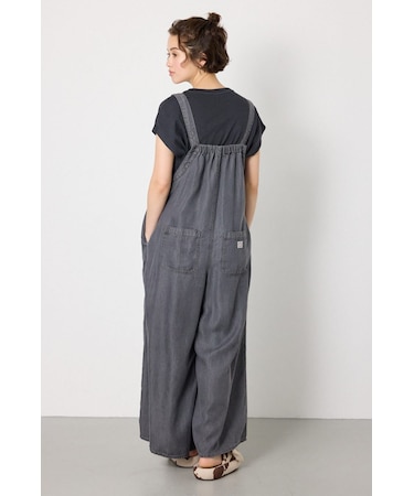 Thickness DENIMギャザーサロペット