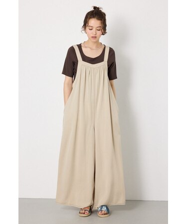 Thickness DENIMギャザーサロペット