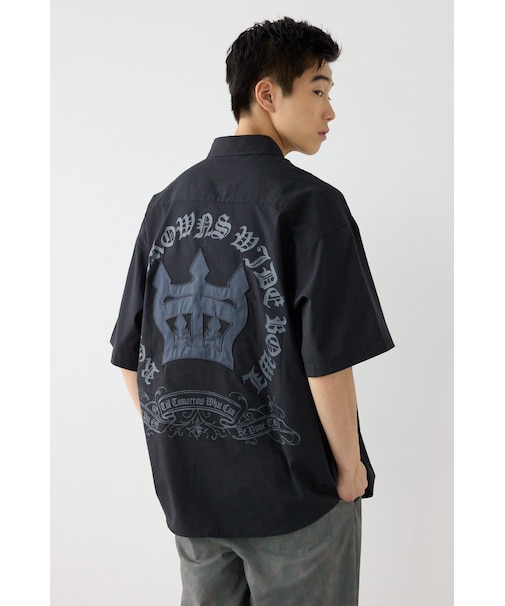 COOLMAX(R)ファブリック製・BLKletterシャツ