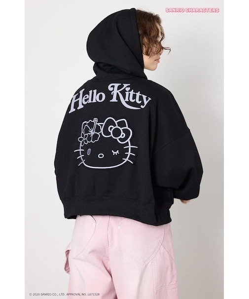 (HELLOKITTY)アップリケジップフーディー