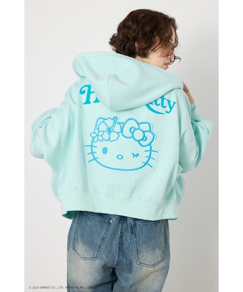HELLOKITTY)アップリケジップフーディー｜ロデオクラウンズ／ロデオ