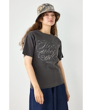 スパンリブピグメントTシャツ