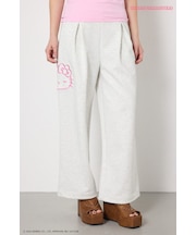 (HELLOKITTY)アップリケスウェットパンツ