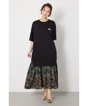 ドッキングパターンマキシワンピース