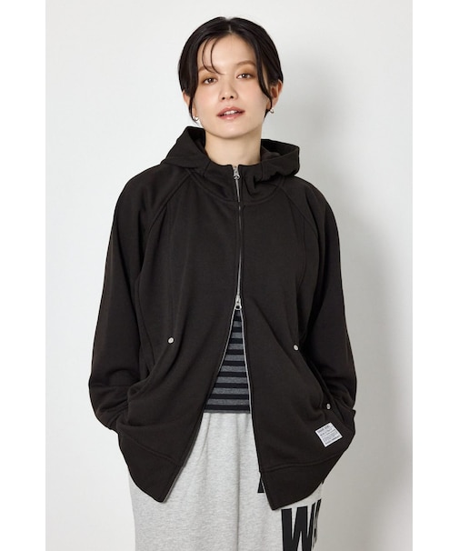 (UNISEX)SHARE スタンドネックジップパーカー
